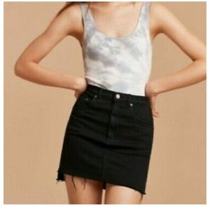 Wilfred Free Black Denim Skirt